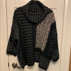 Point Zero Black and Cream Women's Sweater